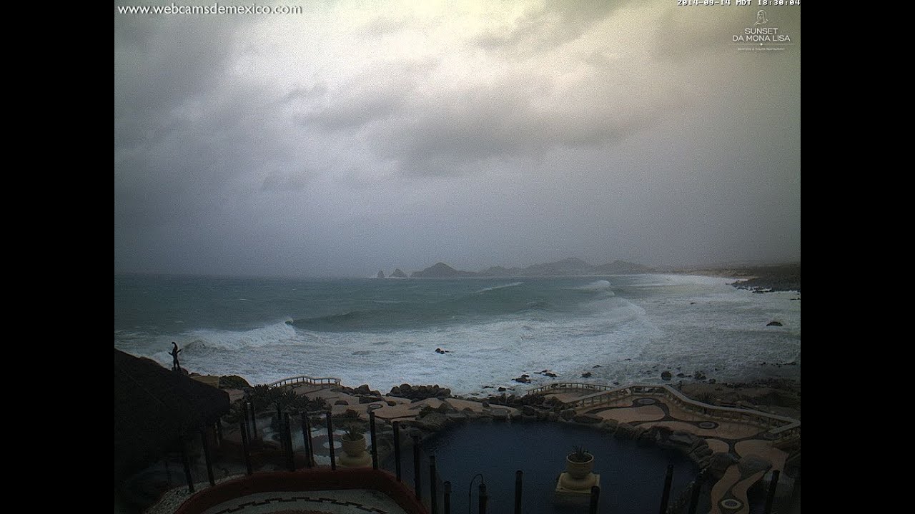 Huracán Odile 14 de septiembre 2014 La llegada del huracán a Cabo San Lucas