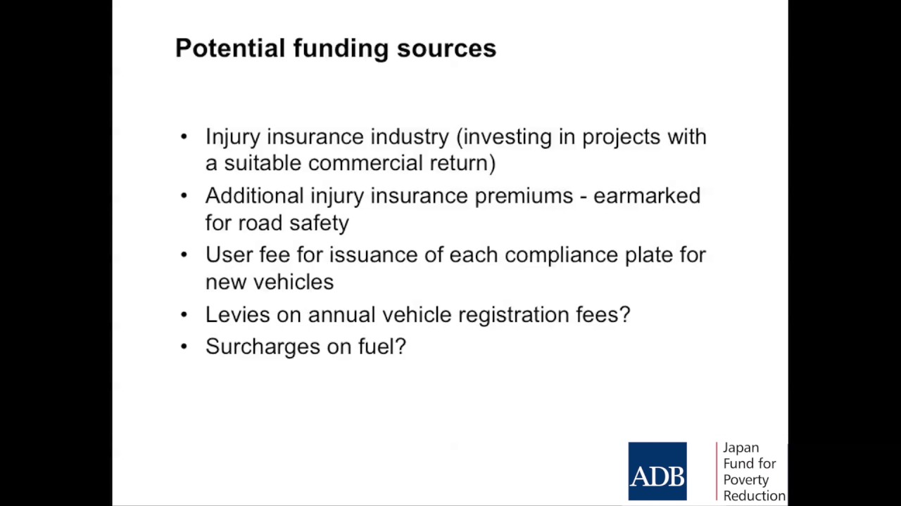 Road Safety Management 7: Financing