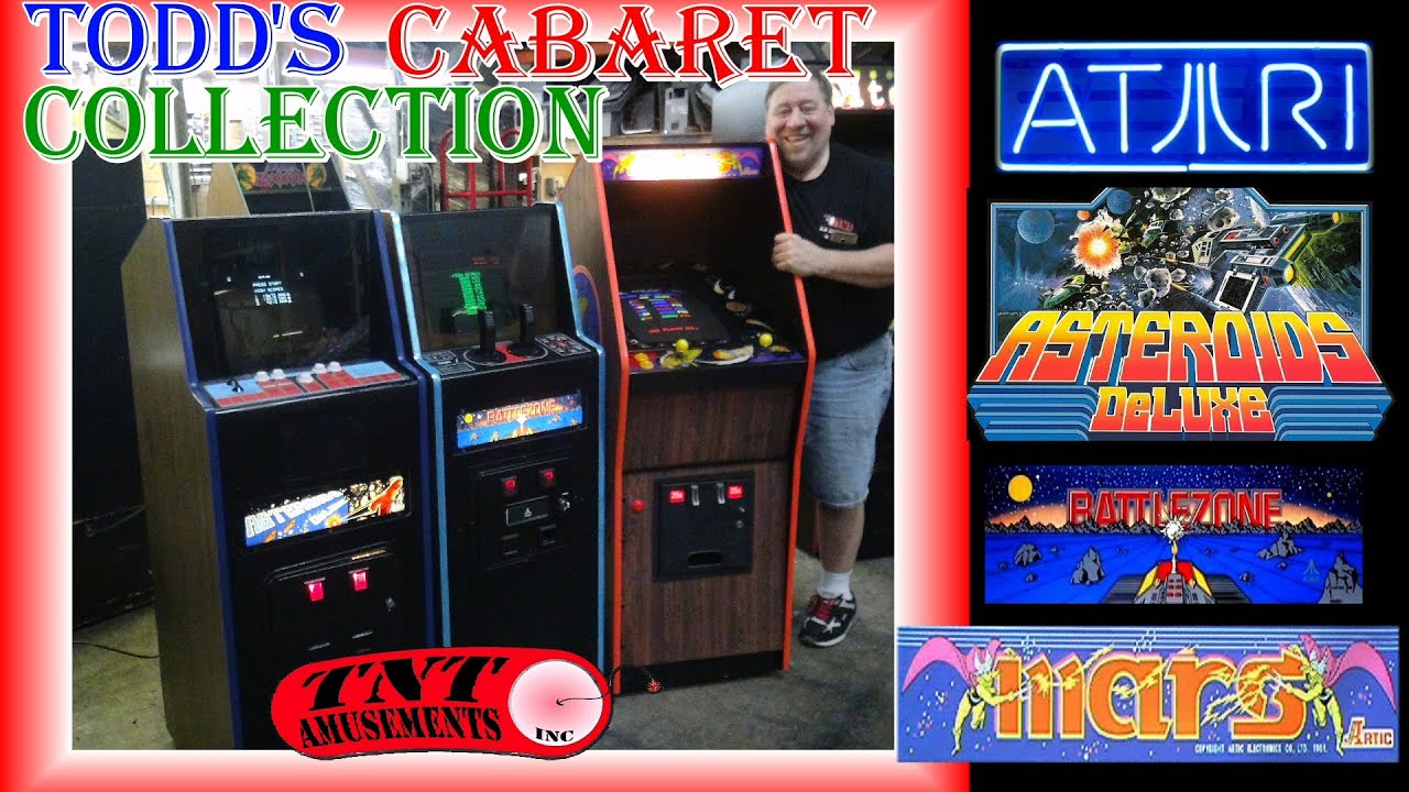 #1177 Atari BATTLEZONE & ASTEROIDS DELUXE-Artic MARS Arcade Video Game CABARETS-TNT Amusements