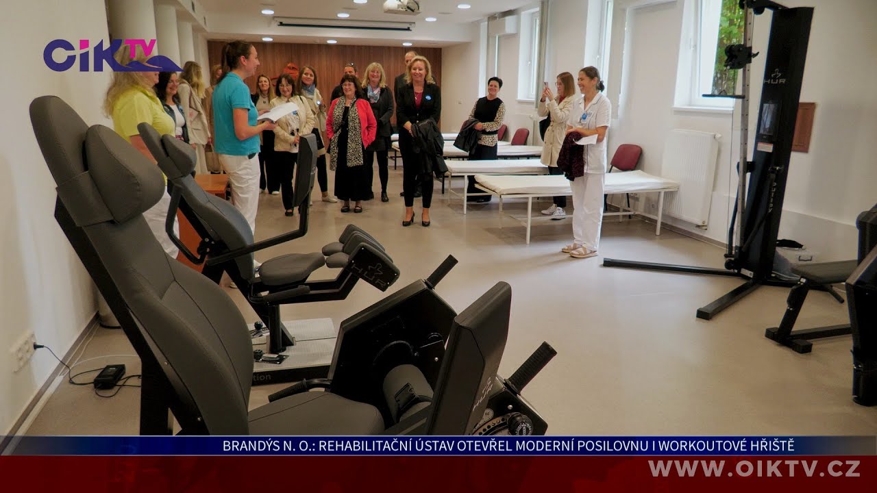 Brandýs nad Orlicí: Rehabilitační ústav otevřel moderní posilovnu i workoutové hřiště
