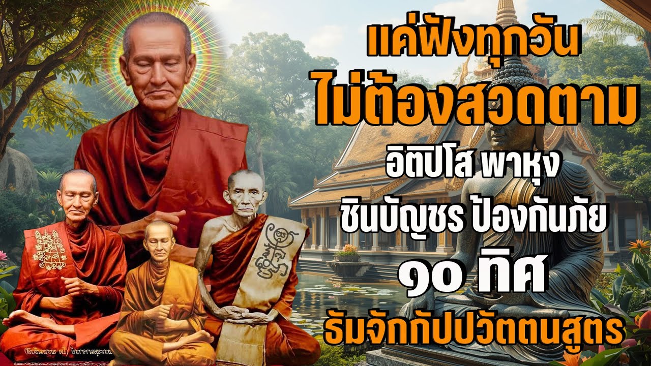อิติปิโส พาหุง ชินบัญชร ป้องกันภัย ๑๐ ทิศ I มหาเมตตาใหญ่ ยอดพระกัณฑ์ไตรปิฎก ธัมจักกัปปวัตตนสูตร