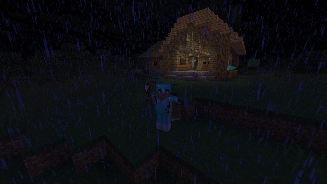 The logging camp.