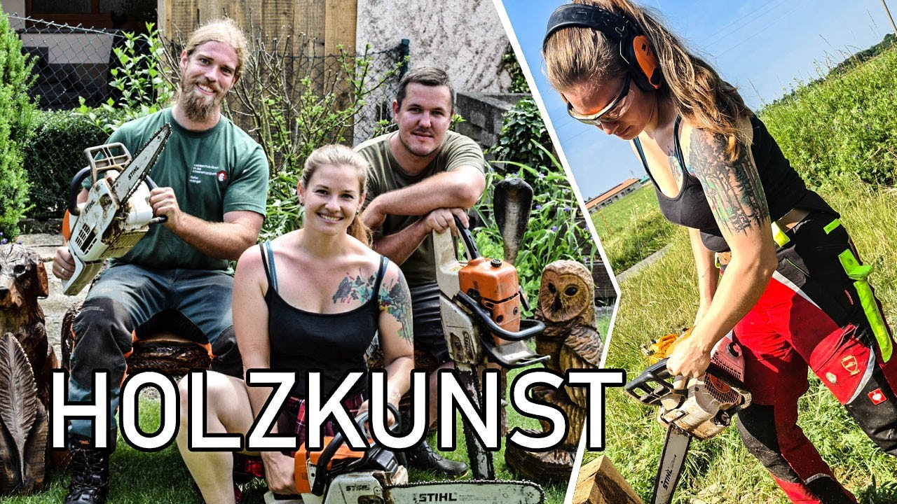 SCHNITZEN MIT MOTORSÄGE - Schnitzkurs als absolute Beginner