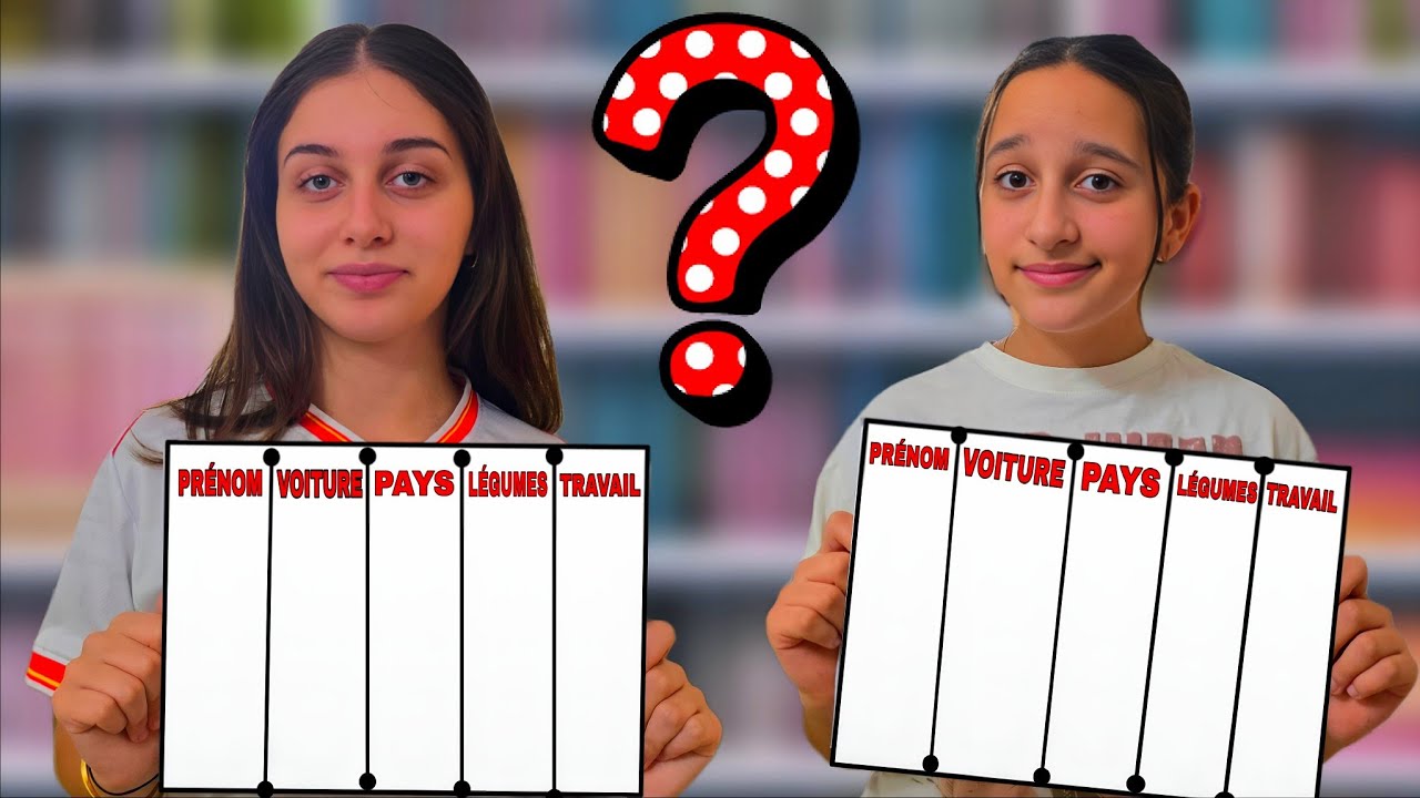 LE JEU DU BAC ENTRE SŒURS !