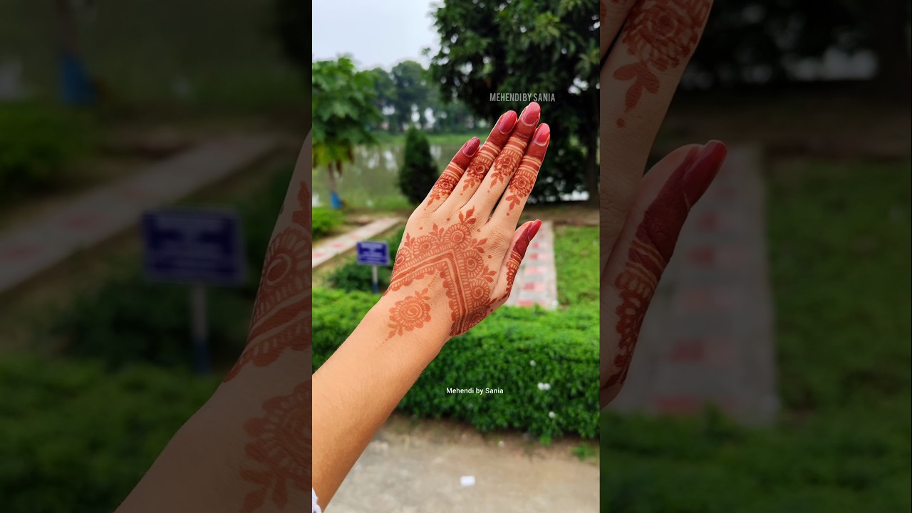 Trending Back Hand Mehndi Design 😍|| #mehndi #shorts #trending