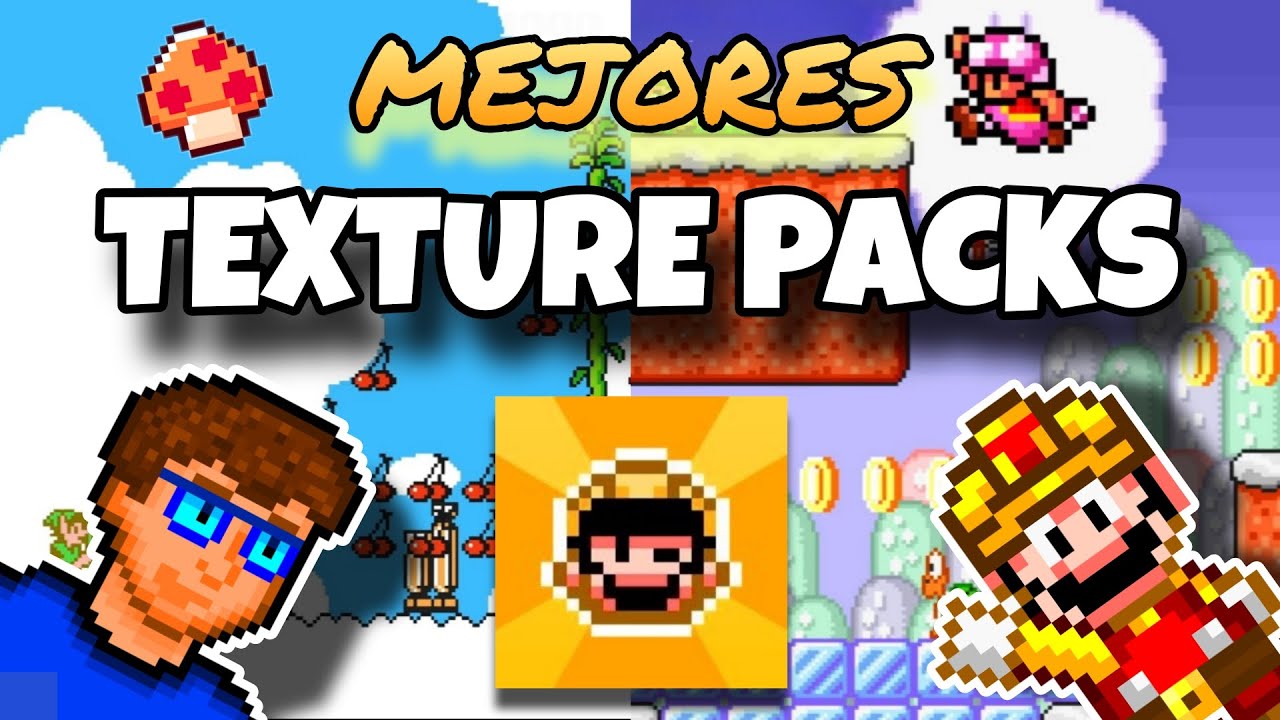 Los MEJORES TEXTURES PACKS de SMMWE #1. MODS de Super Mario Maker World Engine 3.5.1. (COLABORACIÓN)