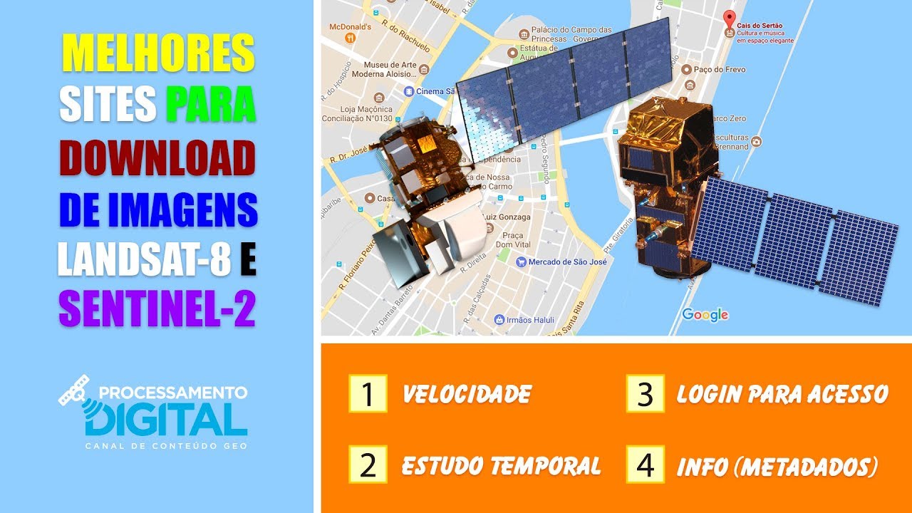 Conheça os sites mais rápidos para download de imagens Landsat-8 e Sentinel-2