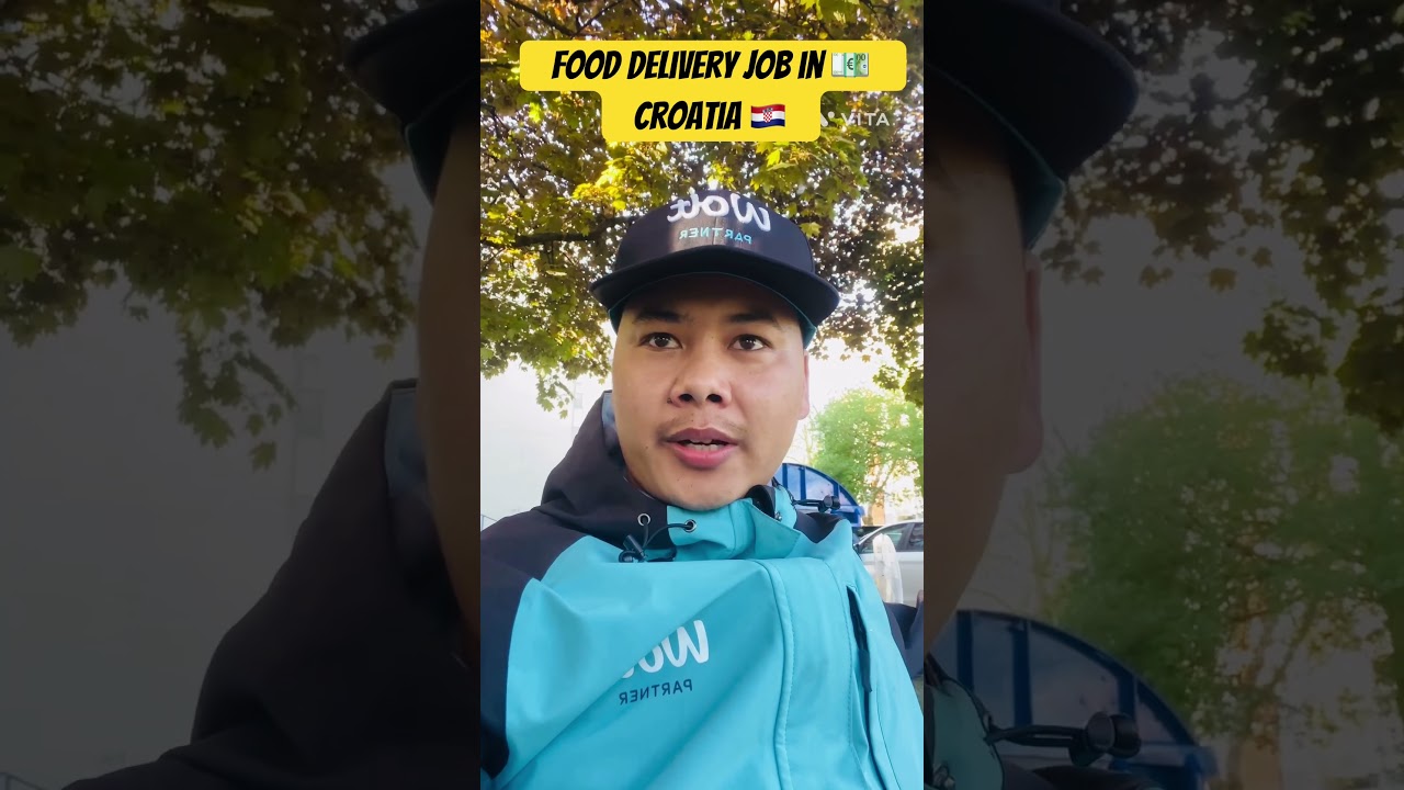 DELIVERY JOB IN 🇳🇵CROATIA 🇭🇷 2025 #deliveryboy #croatia #minivlog