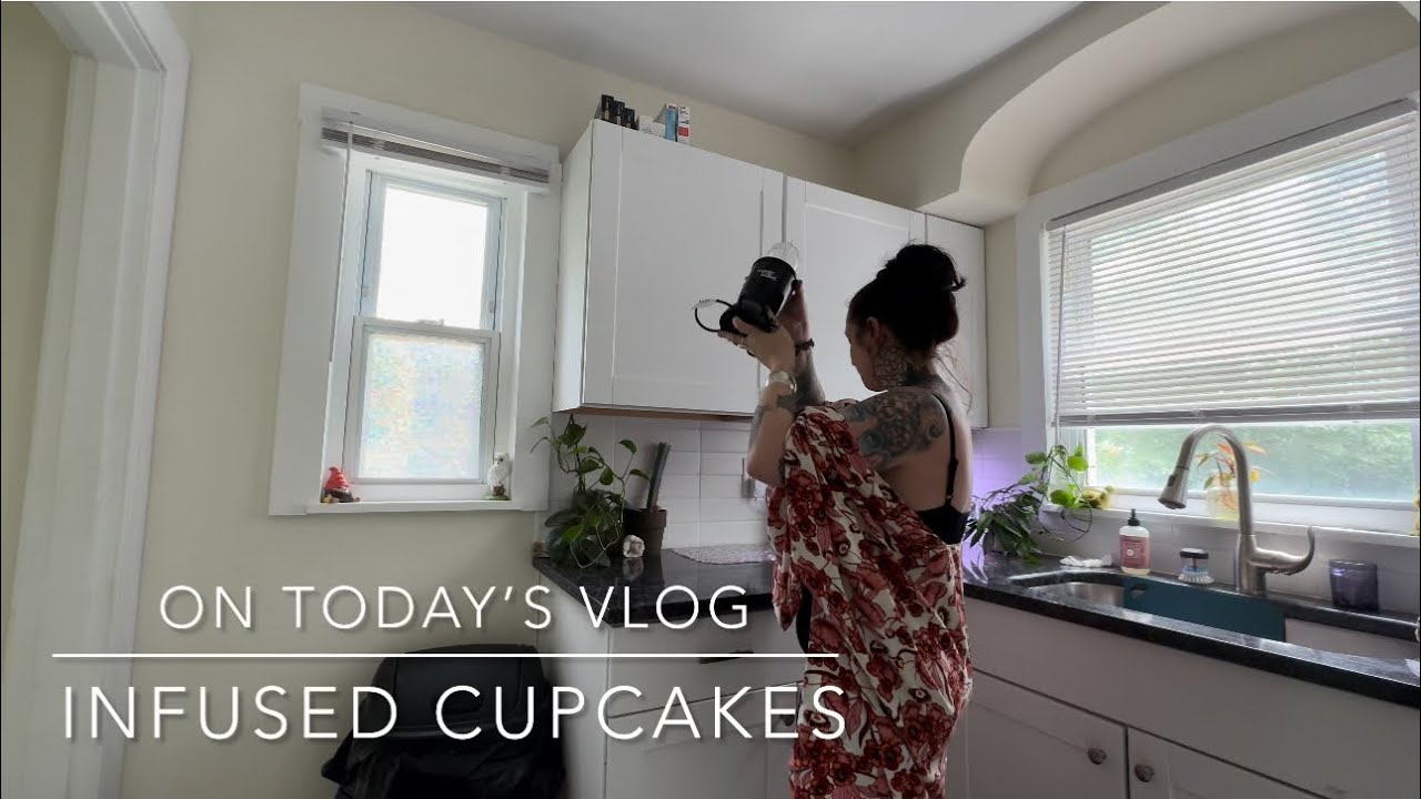 Vlog - making cannabis infused cupcakes - how to make edibles at home