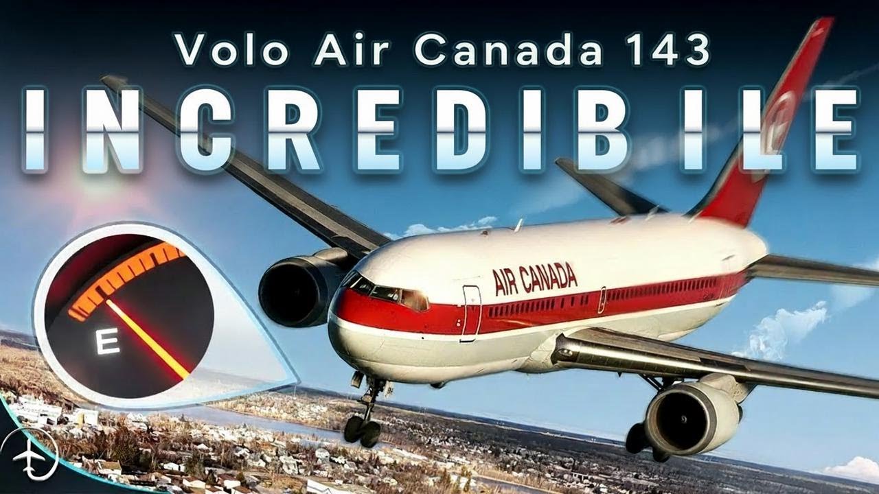 Senza CARBURANTE a 12.500 Metri!? | Il Miracolo del Gimli Glider