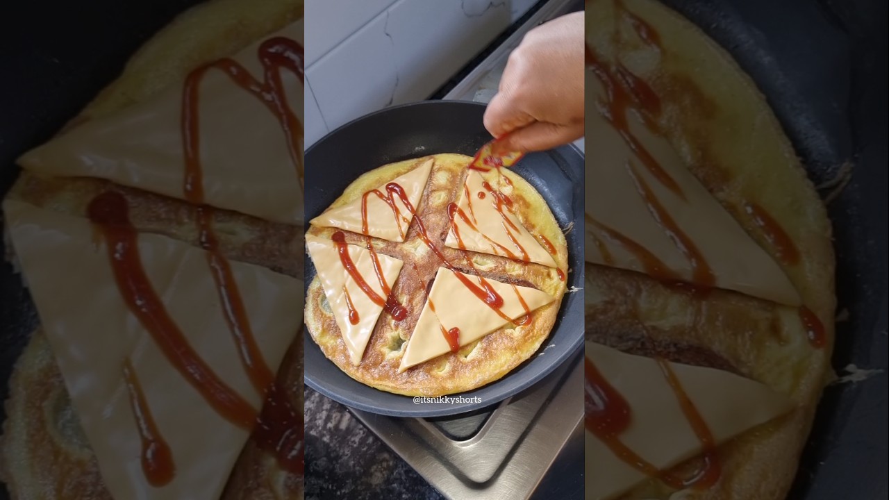 cheesey bread egg slices #shorts #egg