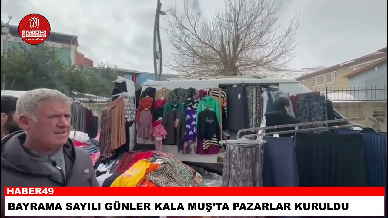 Bayram coşkusu Muş pazarlarına yansıdı