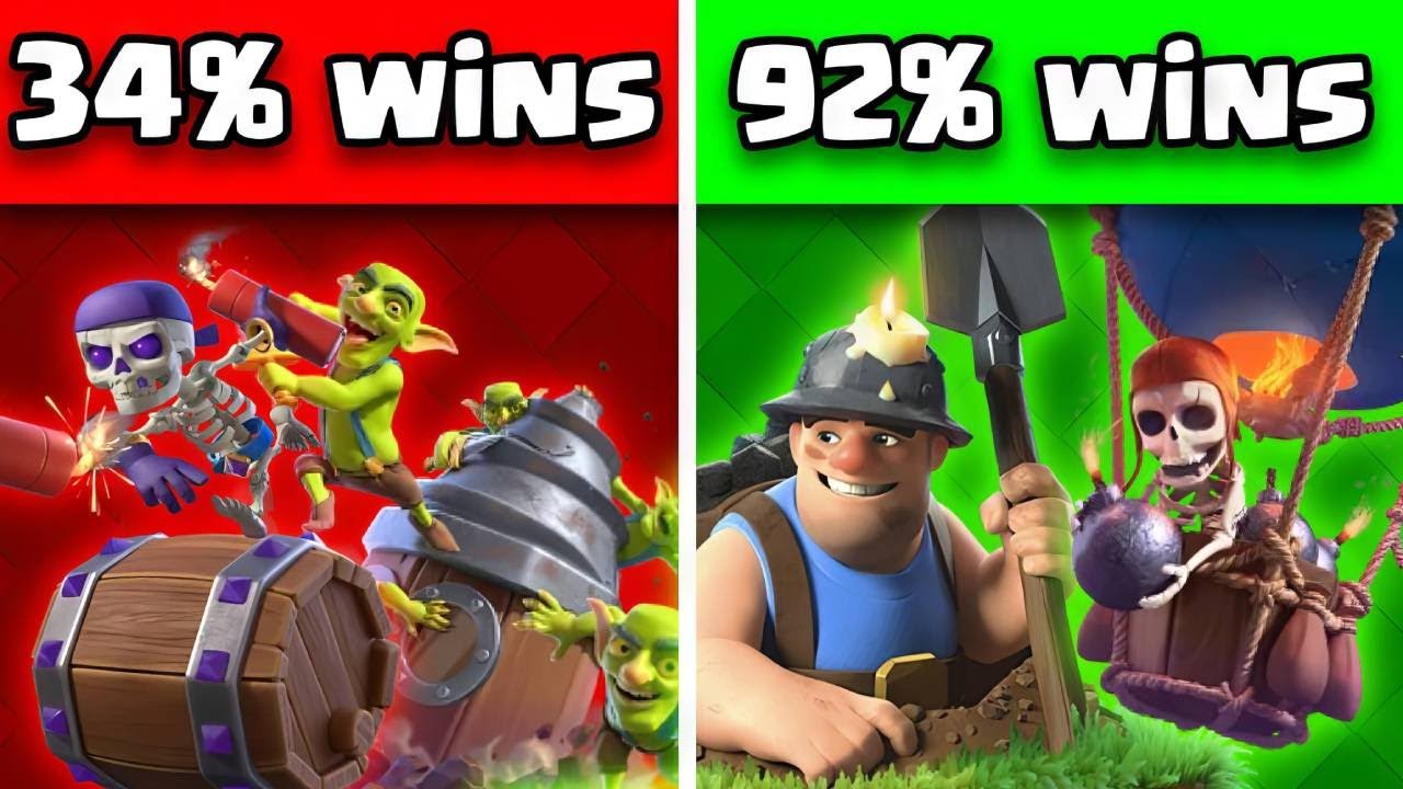 Топ-10 колод с самым высоким уровнем мастерства в истории Clash Royale!
