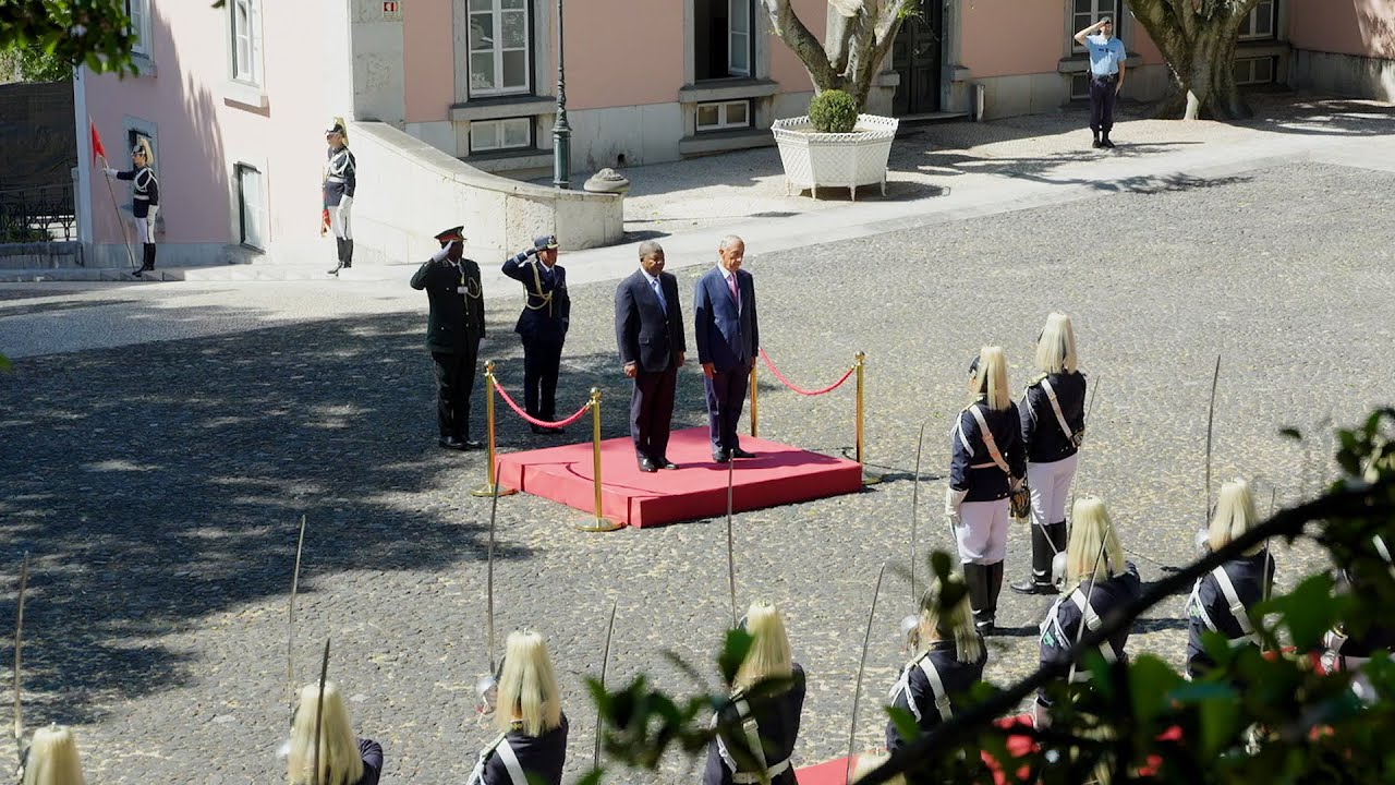 Cerimónia oficial de boas-vindas ao Presidente da República de Angola, João Lourenço