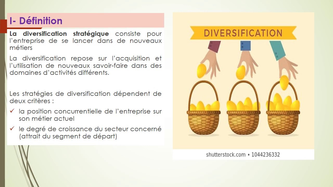 La Diversification : Les Options Stratégiques part3