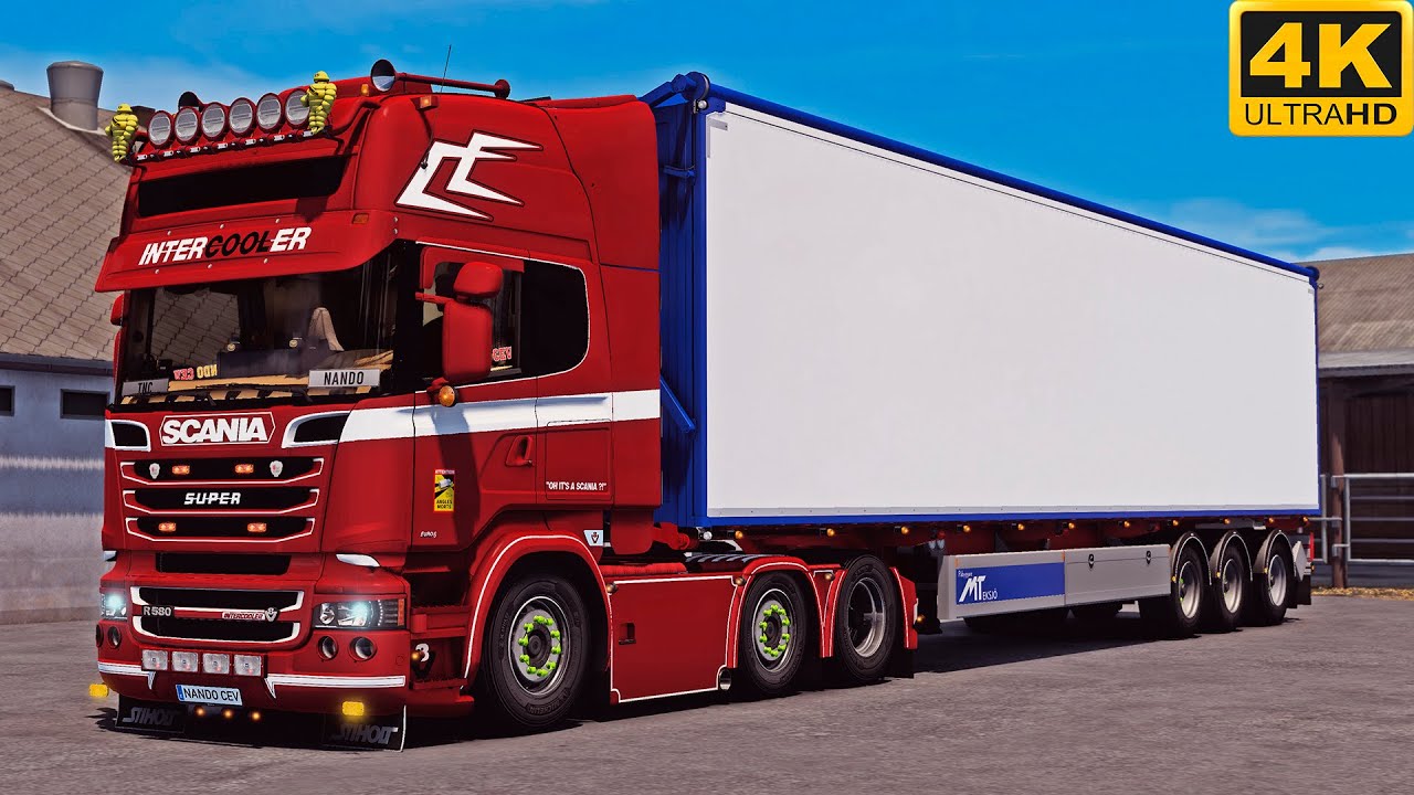[G29] ETS2 (4K 60FPS) | FSG MAP | SCANIA R580 V8 | NIEDERENTZEN 🇫🇷 - LUTTERBACH 🇫🇷