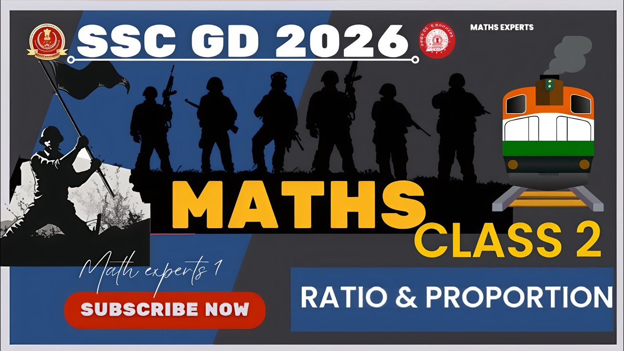 RATIO AND PROPORTION CLASS 2 | SSC GD MATHS 2026  | Maths FOR RAILWAY | SSC GD MATH EXPERTS