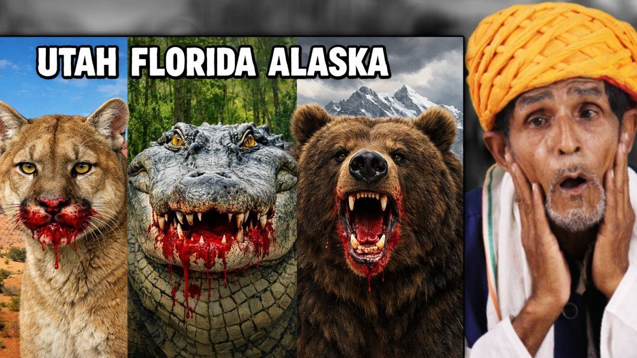 AMERICA IS SCARY 😳 Deadliest Animal in Each State | Villagers Reaction Video