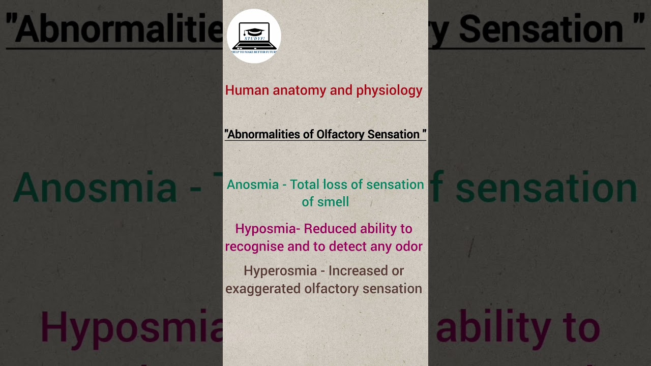Abnormalities of Olfactory Sensation