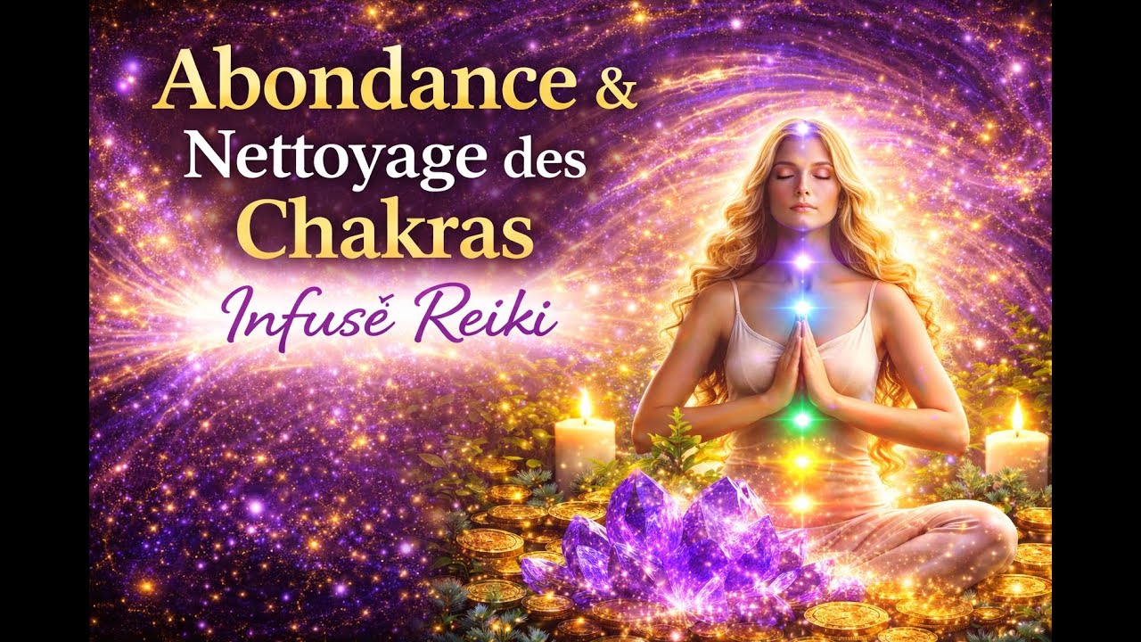 ✨ Abondance & Nettoyage des Chakras | Subliminal Instrumental (Infusé Reiki)
