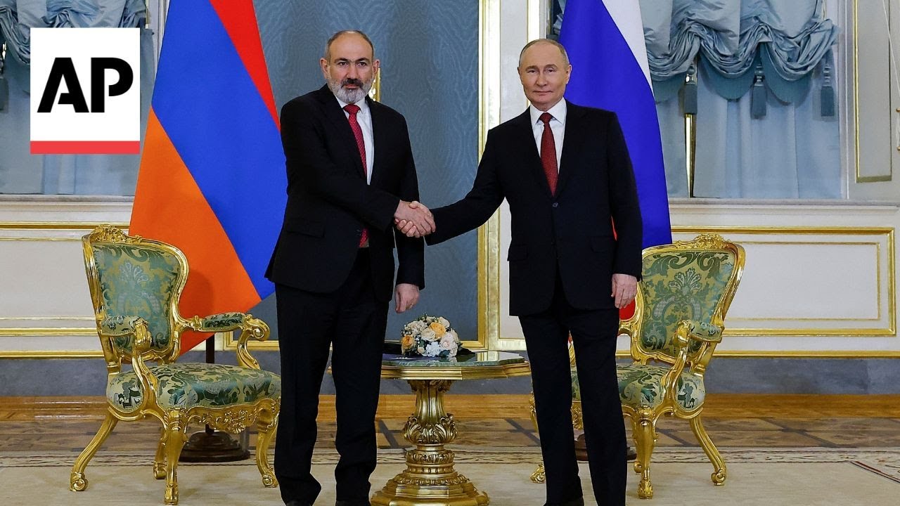 Vladimir Putin meets Armenia PM Nikol Pashinyan in Moscow