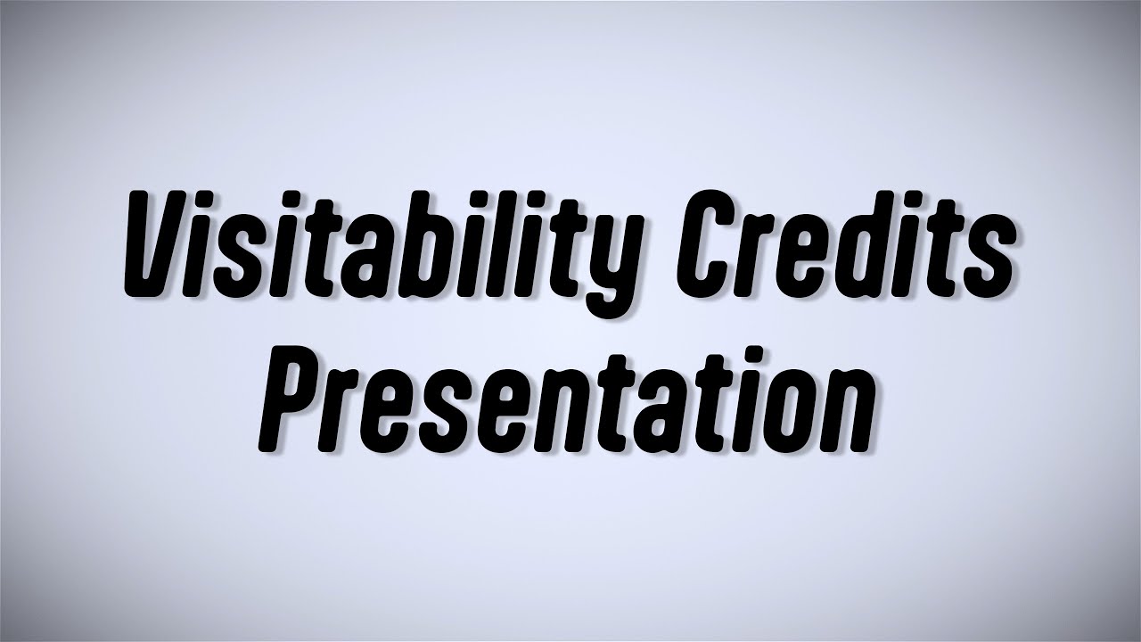 Visitability Credit Presentation