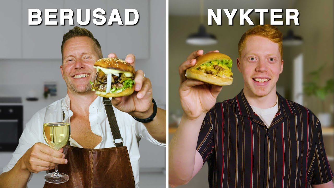 Full kock VS nykter amat&ouml;r &ndash; vem g&ouml;r godast hamburgare?