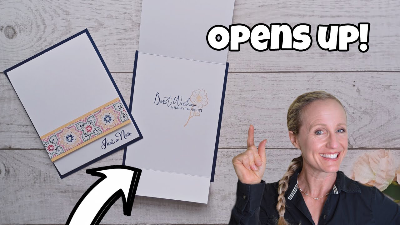 The EASIEST Fun Fold card! Make the Matchbook card with me!