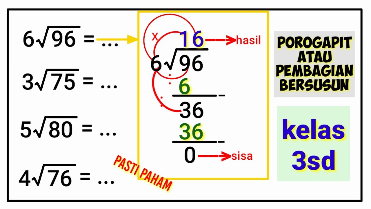 💡 POROGAPIT MATEMATIKA KELAS 3 #porogapit #pembagianbersusun #matematikasd
