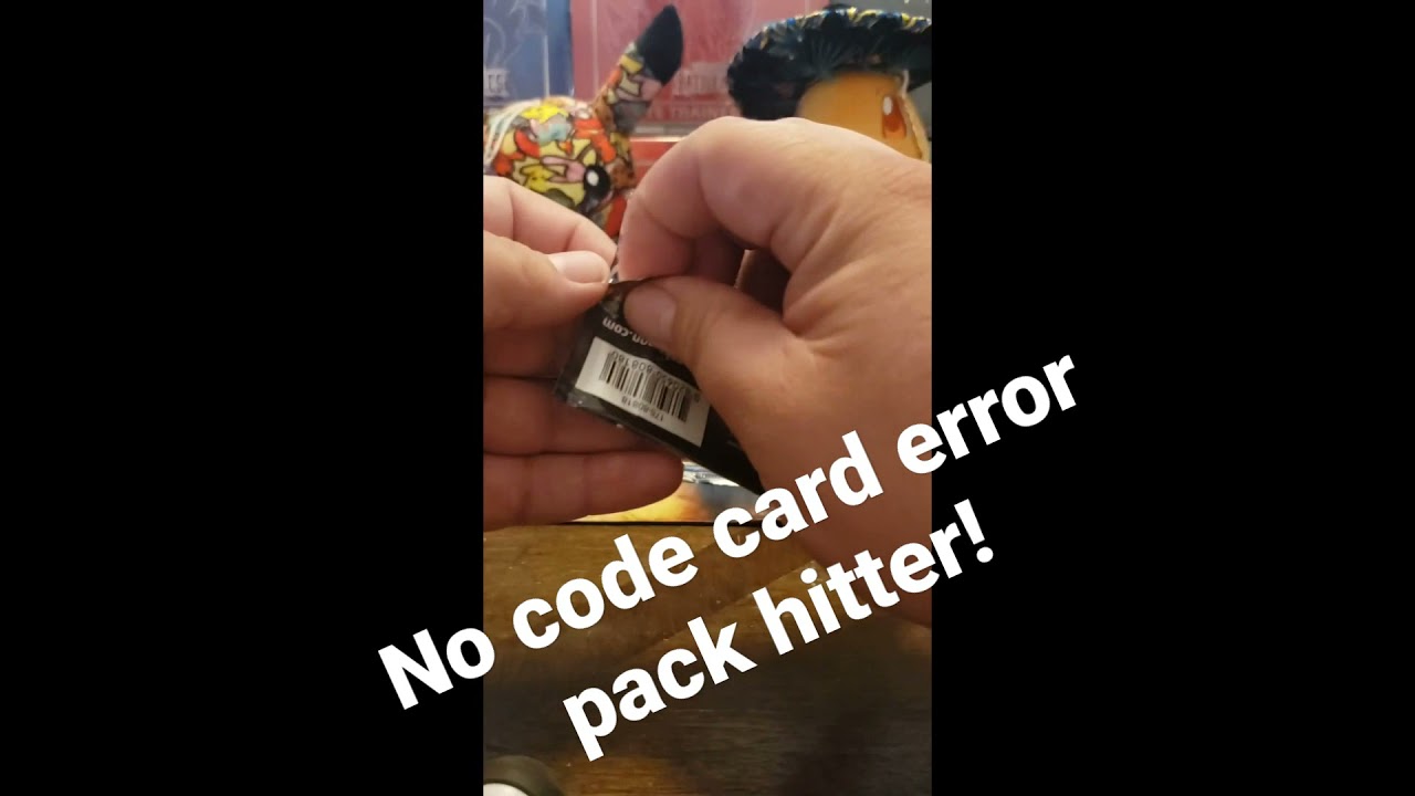 Another error pack!! NO CODE CARD?