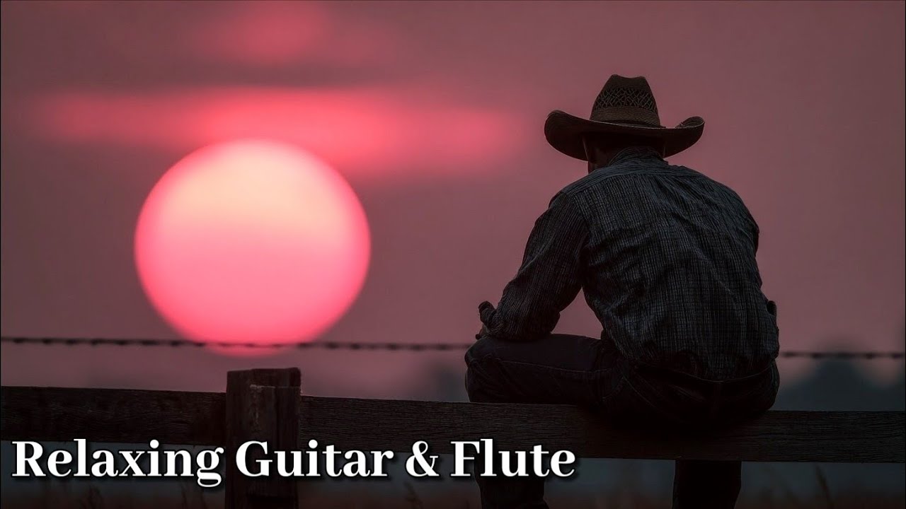 Lonely Sunset | Flute & Guitar Calm Instrumental Music