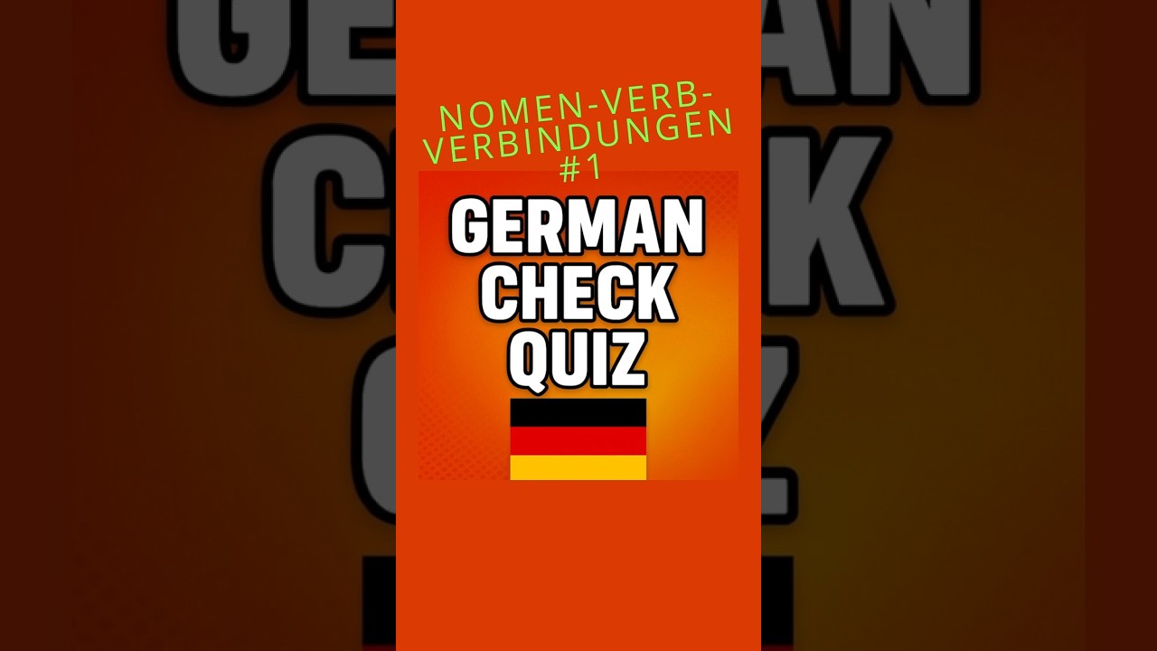 📝🚀Nomen-Verb-Verbindungen Quiz B1-B2 #deutschquiz #deutschlernen #deutschlernenmitspa&szlig;