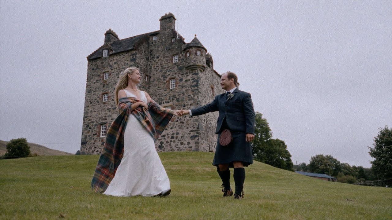 US Couple Elopes in a Stunning Scottish Castle Wedding at Forter Castle