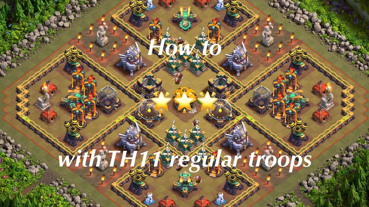 Cold Flame with TH11 regular Troops