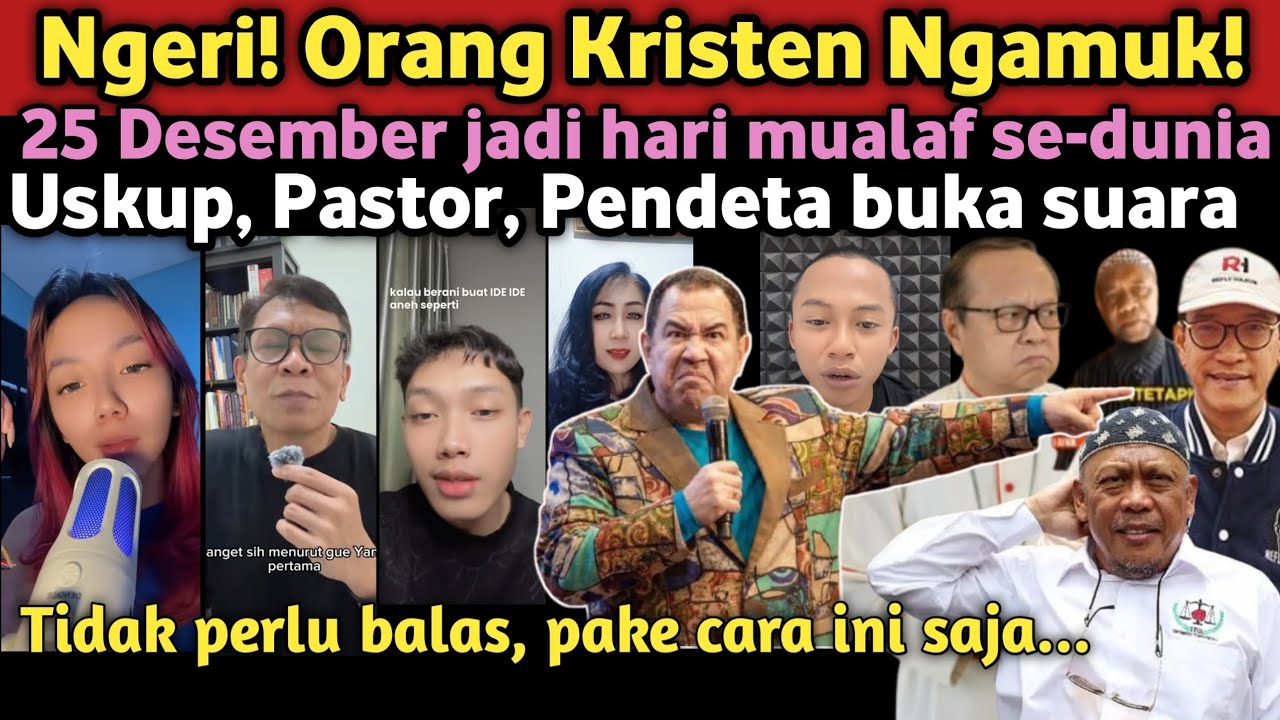 PANAS! Org Kristen ngamuk! Reaksi tanggapan org Kristen tentang hari Mualaf se-dunia 25 Desember 