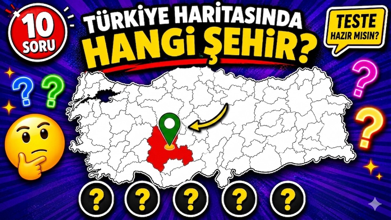 %90 Kişi Yanılıyor! Harita Bilgini Ölç | Bu Hangi Şehir? 📍