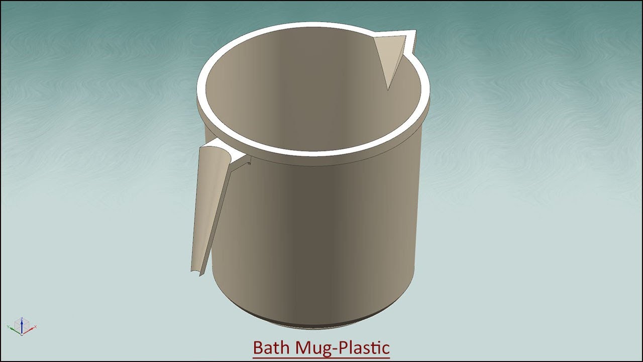 Siemens NX Tutorial || Bath Mug-Plastic || Complex Surface feature