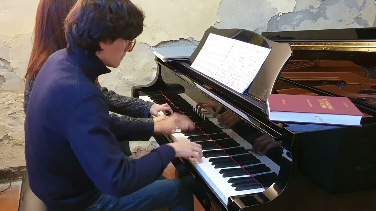 Kamsa Kim e Cesare Grassi - Rossini: Il Barbiere di Siviglia (Ouverture) Piano 4 Hands