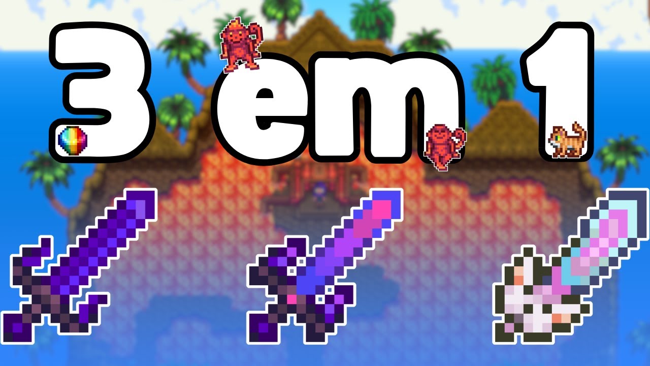 COMO TER a Espada da Galáxia, Lâmina do Infinito e a Meowmere (separadas e juntas) - Stardew Valley
