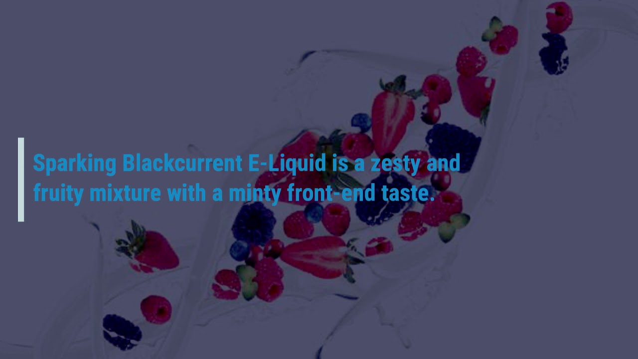 E-Fizz Sparkling Blackcurrant - Vape.Works
