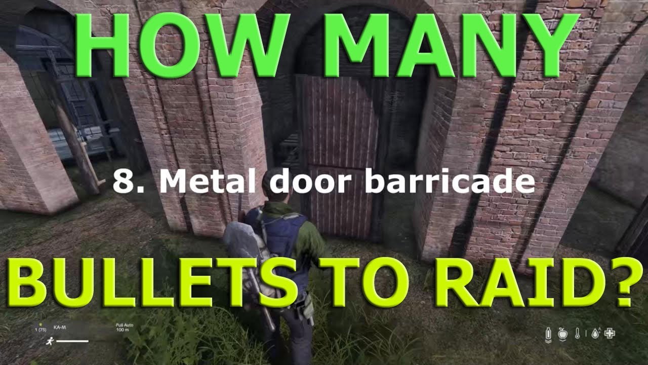 DayZ Base Raiding Barricade Wall Fence Gate Damage Video