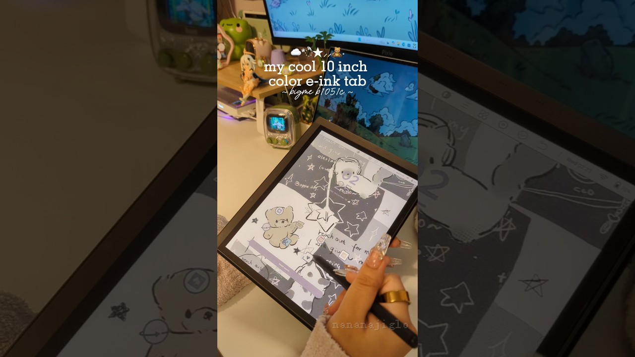 ✨️my cool 10 inch color e-ink tab #aesthetic #ereader #booktube #manga