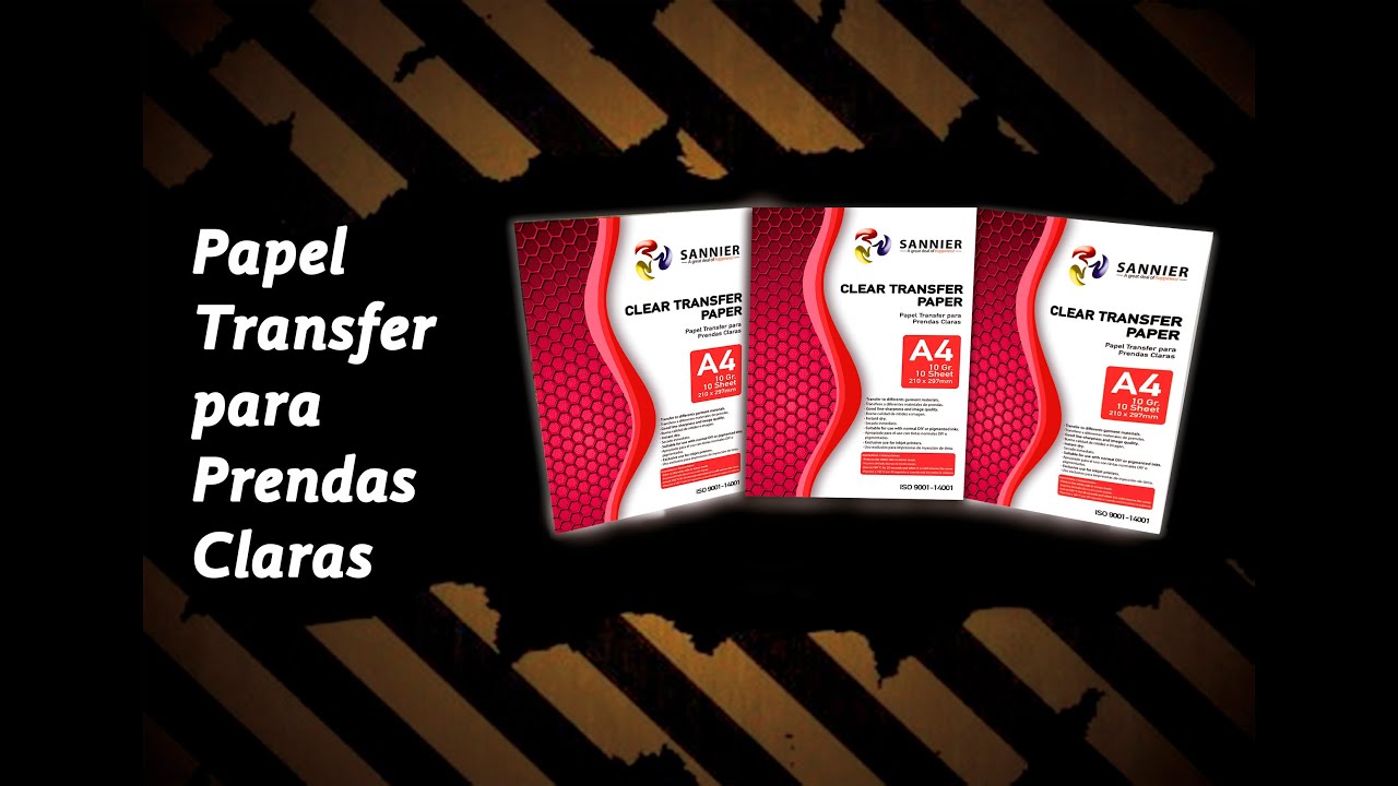 Papel Transfer para Prendas Claras
