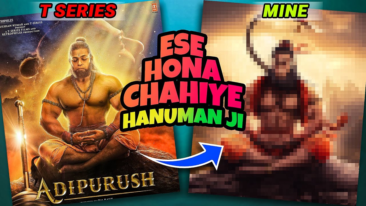 Dubara se edit kia sab || Adipurush Poster Redesign #adipurush #hanuman