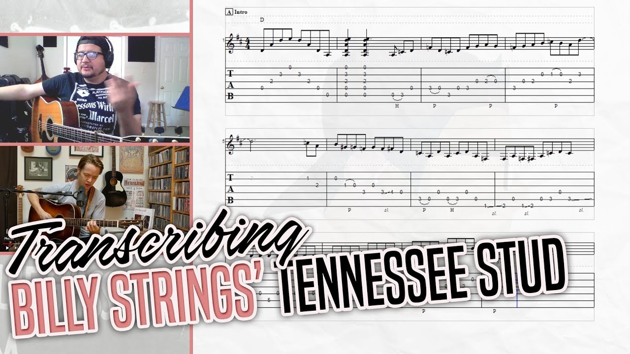 Transcribing Billy Strings' Tennessee Stud Intro - Free Bluegrass Tab!