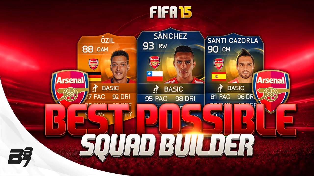 FIFA 15 | BEST POSSIBLE ARSENAL SQUAD BUILDER w/ TOTS SANCHEZ and MOTM OZIL!