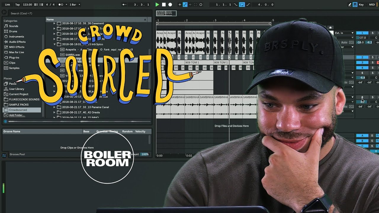 Crazy Cousinz makes beats from sounds you send in | Boiler Room 'Crowdsourced'