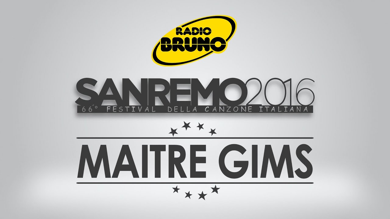 Sanremo 2016 - MAITRE GIMS