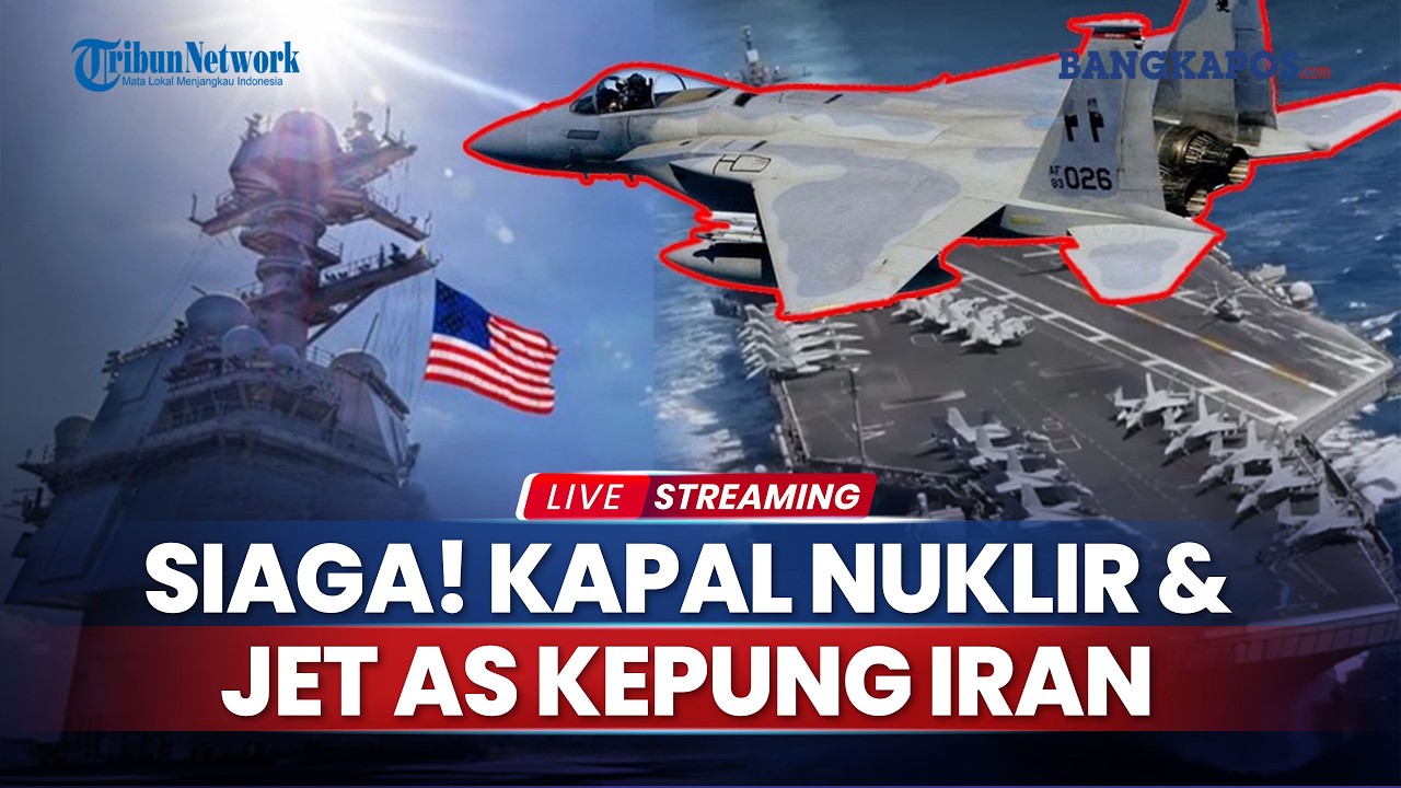 Iran Dikepung Militer AS! 23 Kapal Perang, 75 Jet Tempur, 5.000 Tentara Siaga Serang Situs Nuklir