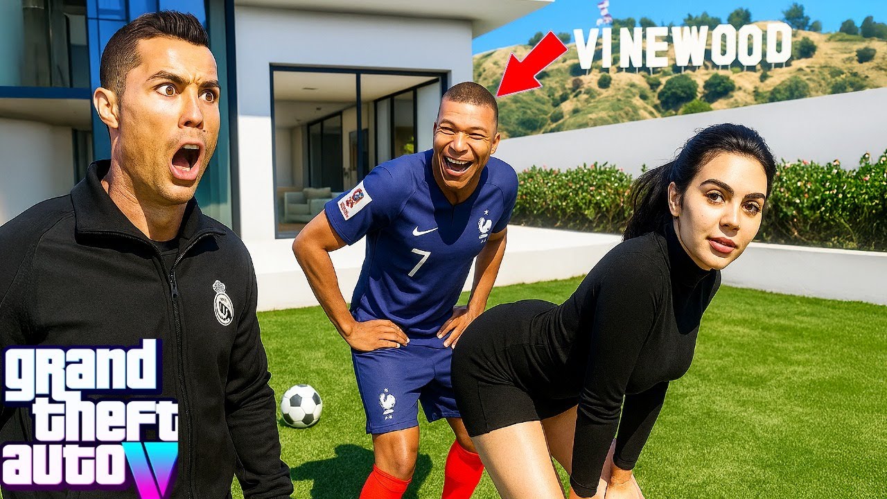 😱💔Cristiano Ronaldo’s Girlfriend Caught Cheating with Mbappé- GTA 5 Cristiano Ronaldo Real Life Mod